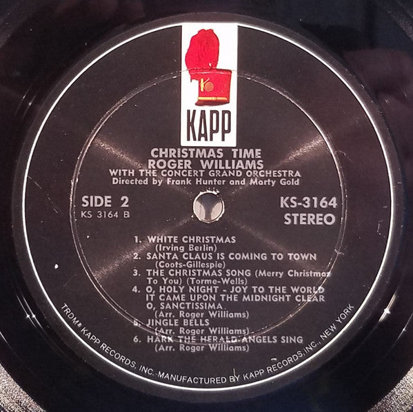 Roger Williams (2) With The Concert Grand Orchestra : Christmas Time (LP, Album,  Ho)