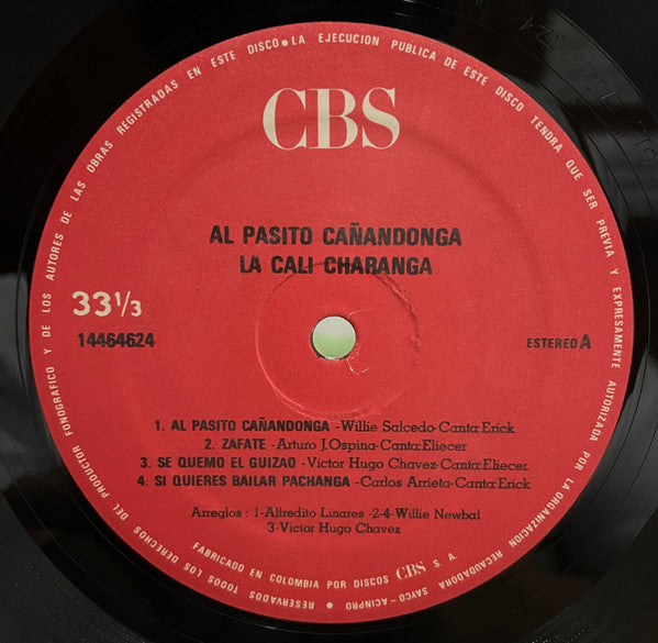 La Cali Charanga : Al Pasito Cañandonga  (LP, Album)