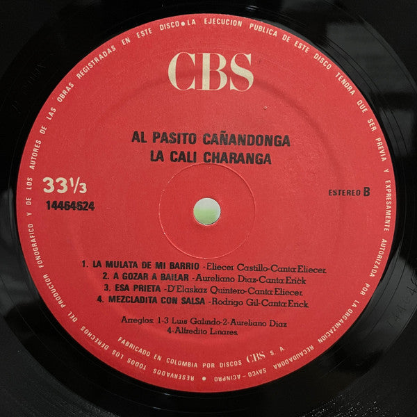 La Cali Charanga : Al Pasito Cañandonga  (LP, Album)