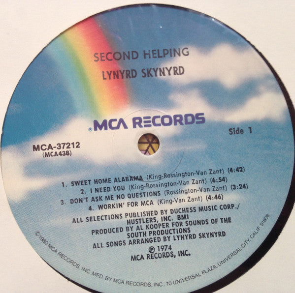 Lynyrd Skynyrd : Second Helping (LP, Album, RE)