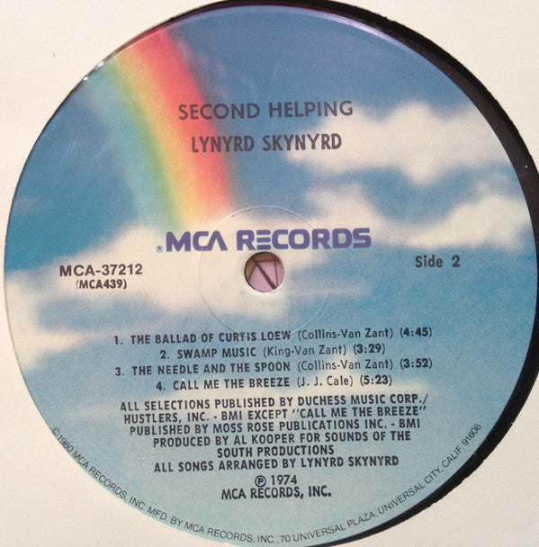 Lynyrd Skynyrd : Second Helping (LP, Album, RE)
