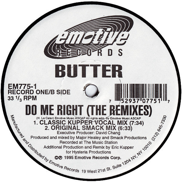 Butter : Do Me Right (The Remixes) (2x12", Ltd)