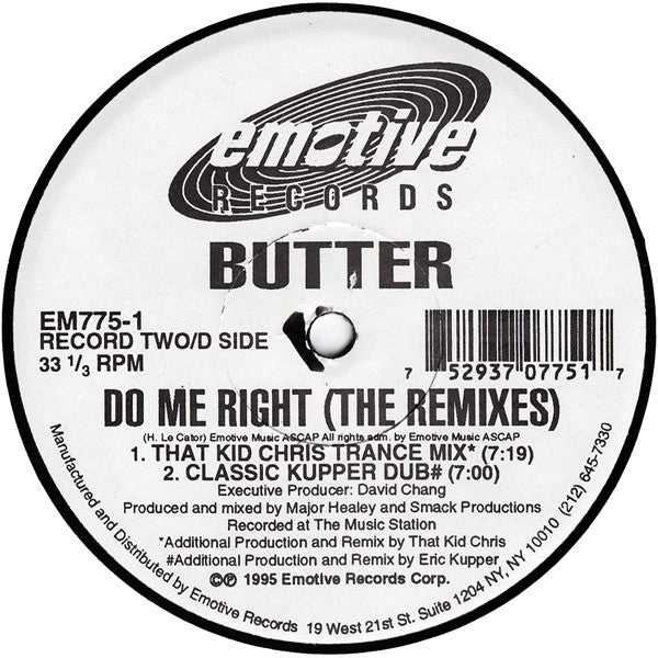 Butter : Do Me Right (The Remixes) (2x12", Ltd)