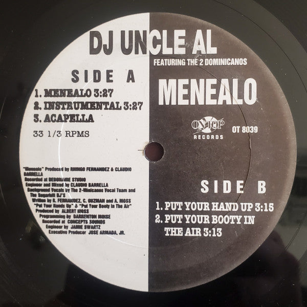 DJ Uncle Al Featuring The Two Dominicanos : Menealo (12")