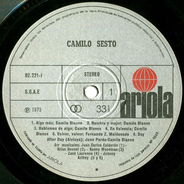 Camilo Sesto : Camilo Sesto (LP, Album)