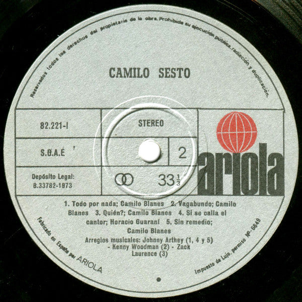 Camilo Sesto : Camilo Sesto (LP, Album)