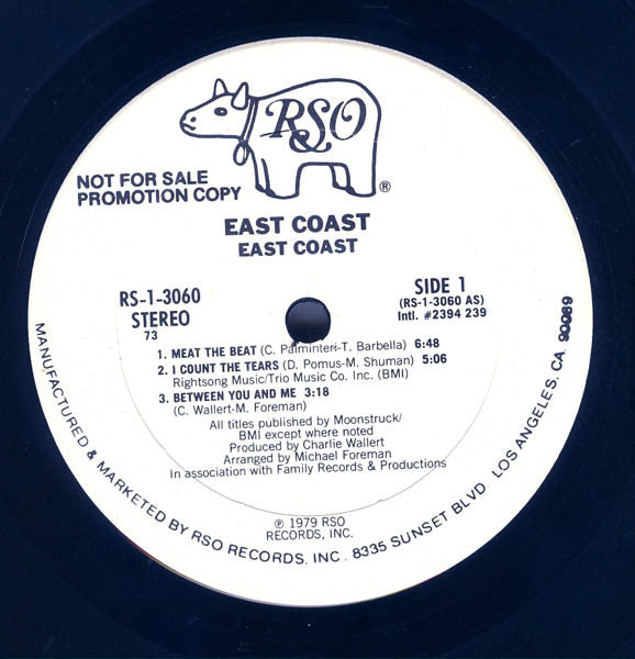 East Coast : East Coast (LP, Album, Promo, 73 )