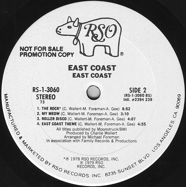 East Coast : East Coast (LP, Album, Promo, 73 )