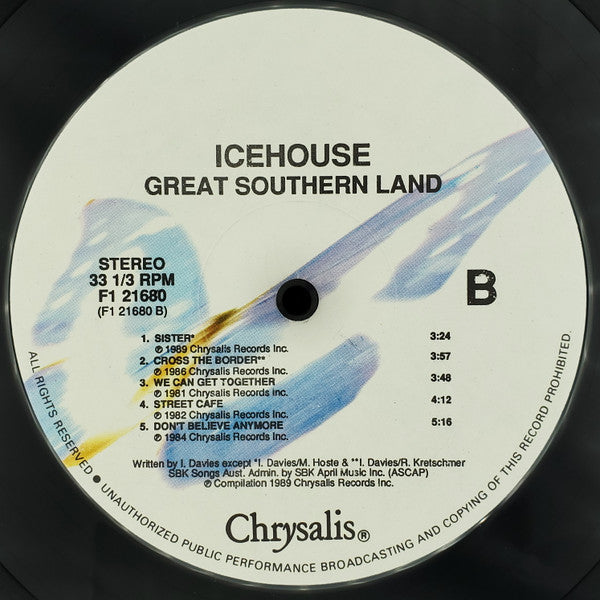 Icehouse : Great Southern Land (LP, Comp)