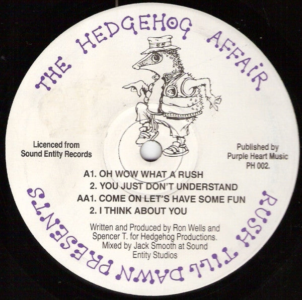 Hedgehog Affair : Rush Till Dawn Presents The Hedgehog Affair (12")