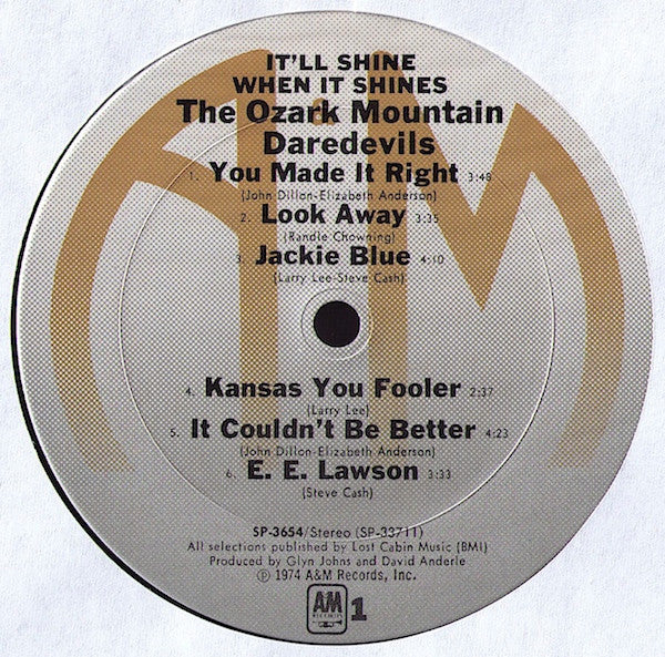 The Ozark Mountain Daredevils : It'll Shine When It Shines (LP, Album, Ter)