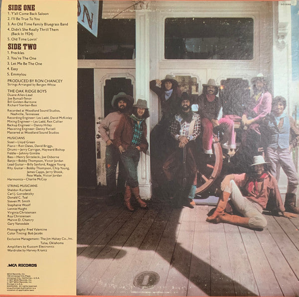 The Oak Ridge Boys : Y'All Come Back Saloon (LP, Album, RE, RP, Ter)