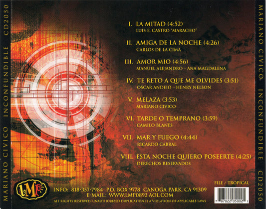Mariano Civico : Inconfundible (CD, Album)
