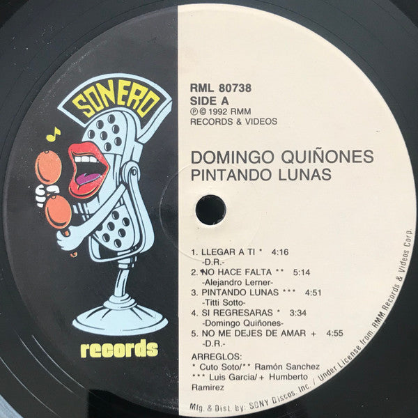 Domingo Quiñones : Pintando Lunas  (LP, Album)