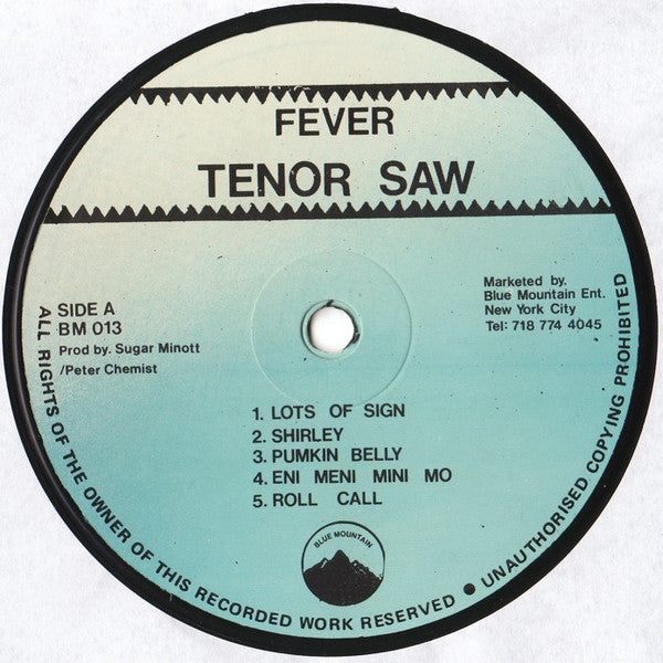 Tenor Saw : Fever (LP, Album)