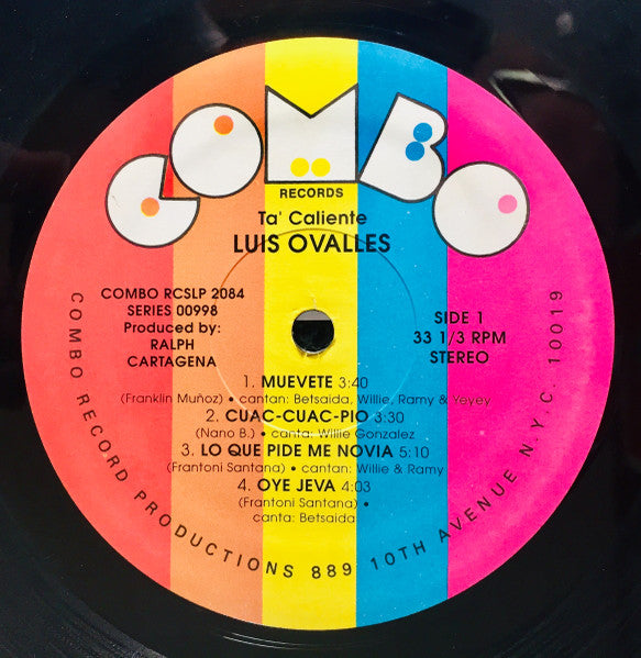 Luis Ovalles & Su Orquesta* : Ta' Caliente (LP, Album)