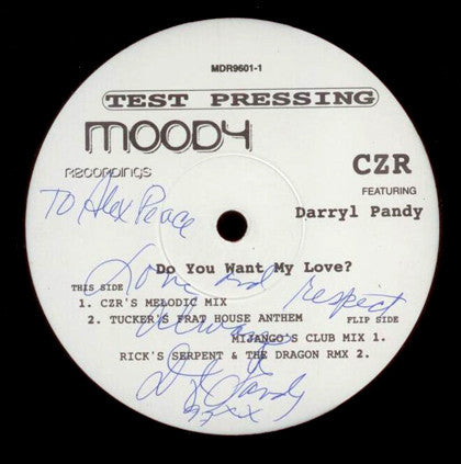 CZR : Do You Want My Love? (12", TP)
