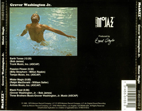 Grover Washington, Jr. : Mister Magic (CD, Album, RE)