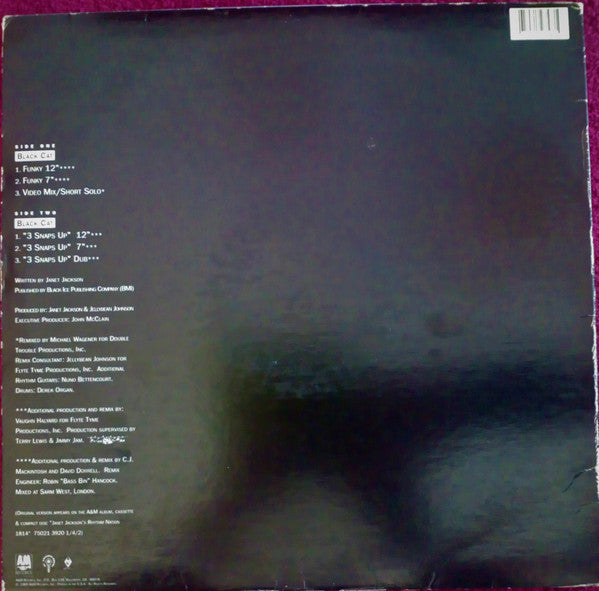 Janet Jackson : Black Cat (12", Single)