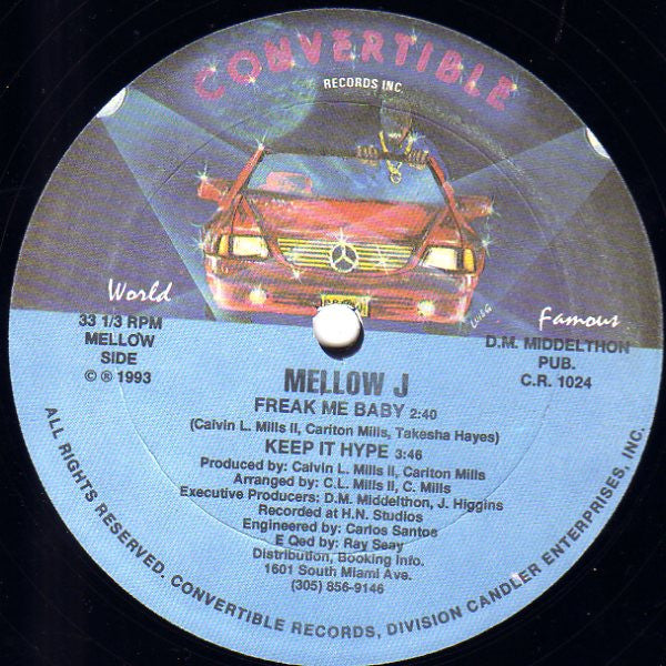 Mellow J : Freak Me Baby (12")