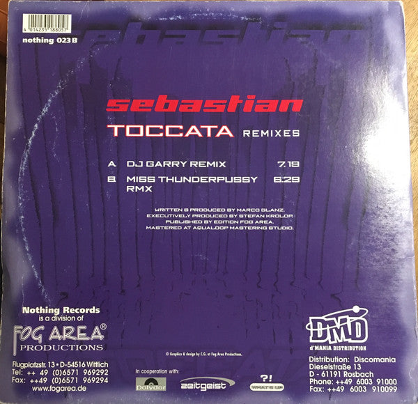 Sebastian (2) : Toccata Remixes (12")