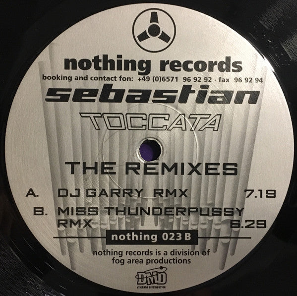 Sebastian (2) : Toccata Remixes (12")