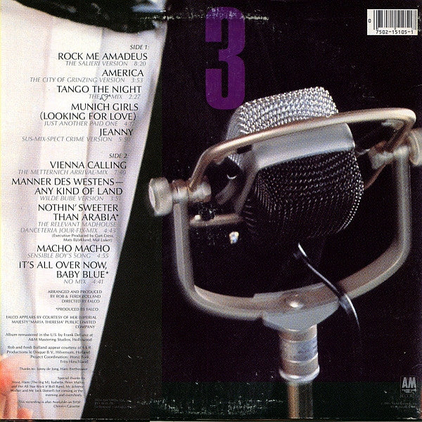 Falco : Falco 3 (LP, Album, RM, R -)