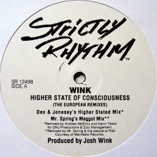 Josh Wink : Higher State Of Consciousness (The European Remixes) (12", Promo)