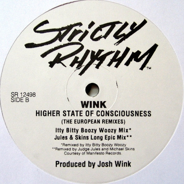 Josh Wink : Higher State Of Consciousness (The European Remixes) (12", Promo)