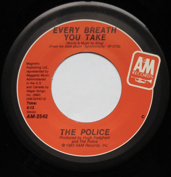 The Police : Every Breath You Take (7", Single, Mon)
