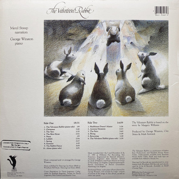 Meryl Streep & George Winston : The Velveteen Rabbit (LP, Album)