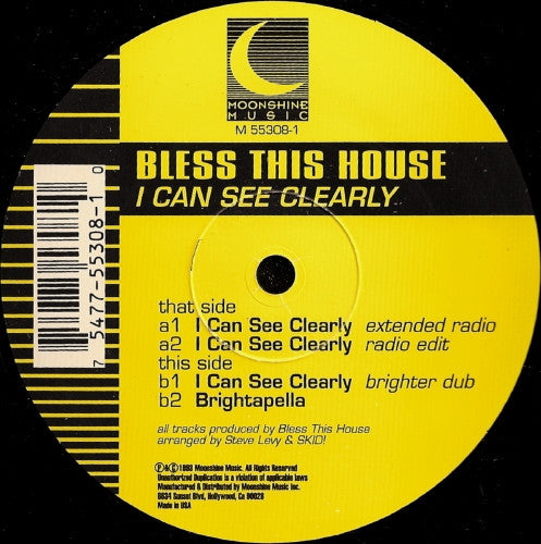 Bless This House : I Can See Clearly (12")