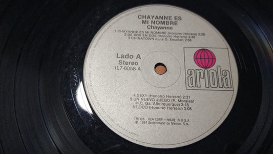 Chayanne : Chayanne Es Mi Nombre (LP, Album)