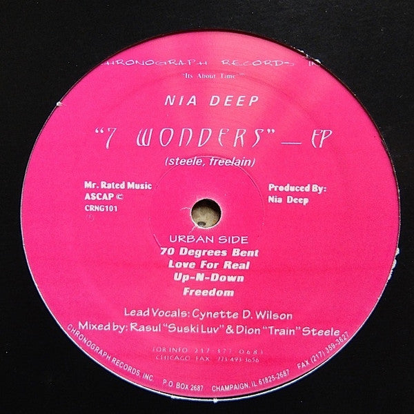 Nia Deep : 7 Wonders EP (12", EP)