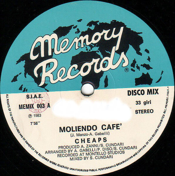Cheaps : Moliendo Café (12")