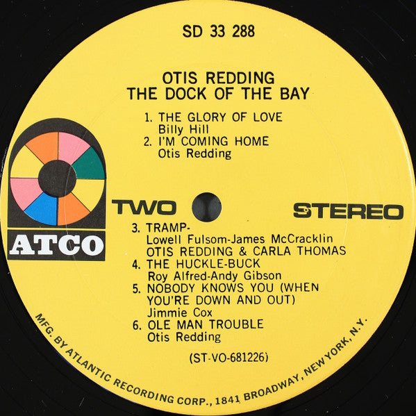 Otis Redding : The Dock Of The Bay (LP, Album, RE, Ter)