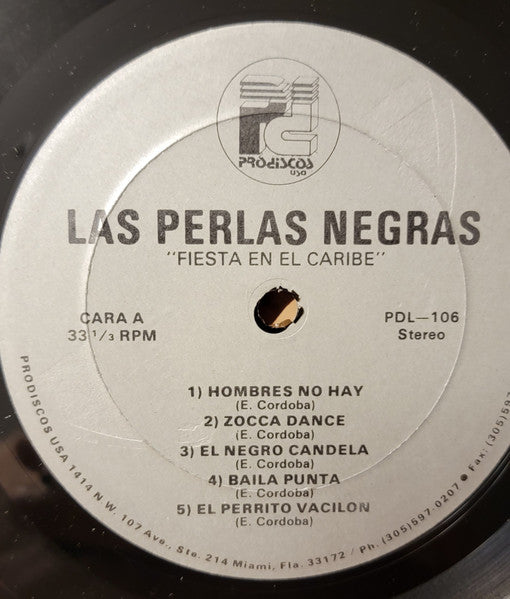 Las Perlas Negras : Fiesta En El Caribe (LP, Album)