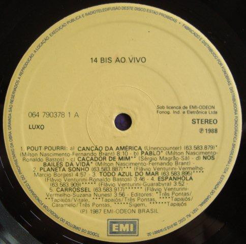 14 Bis : Ao Vivo (LP, Album)