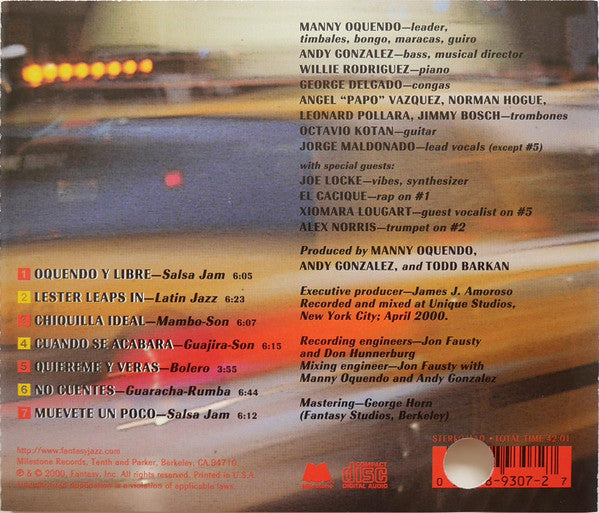 Manny Oquendo & Libre : Los New Yorkiños! (CD, Album, Promo)