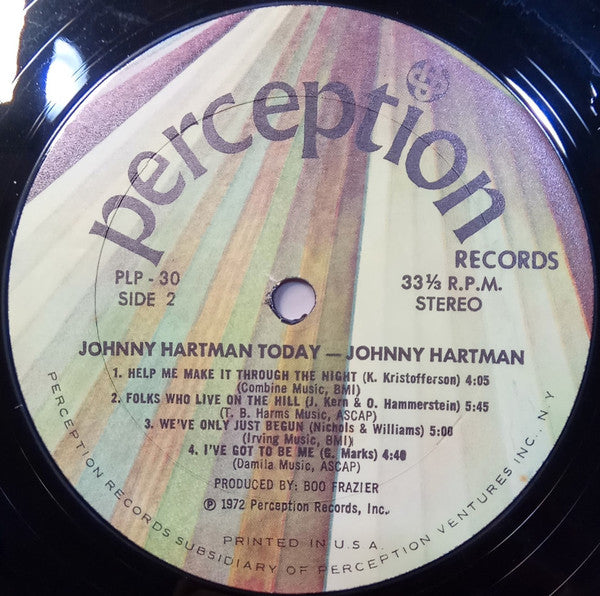 Johnny Hartman : Today (LP, Album)