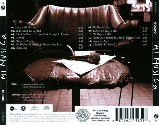 Gocho (2) : Mi Música (CD, Album)