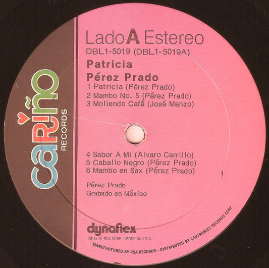 Perez Prado - Patricia vinyl record, LP (Near Mint (NM or M-)) | Lulo Records