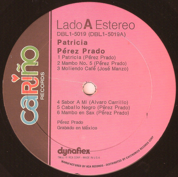 Perez Prado : Patricia (LP, Album, Comp)
