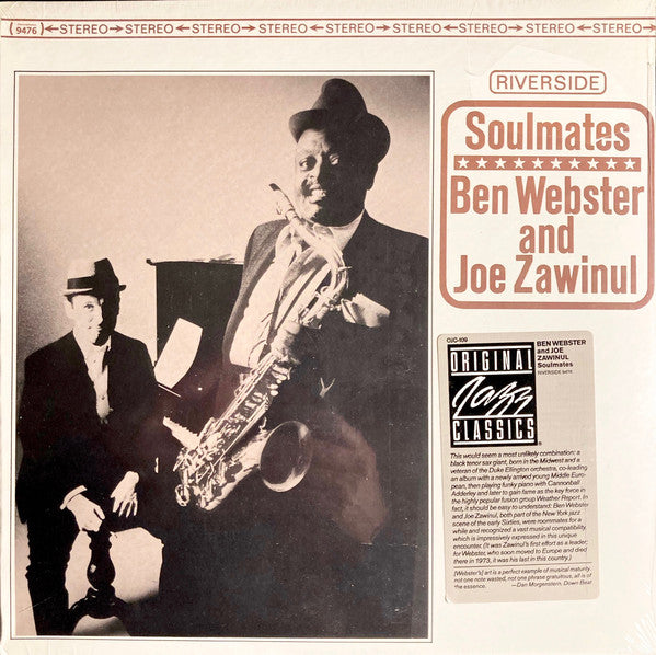 Ben Webster And Joe Zawinul : Soulmates (LP, Album, RE)