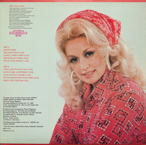 Dolly Parton : Best Of Dolly Parton (LP, Comp, RE, Gat)