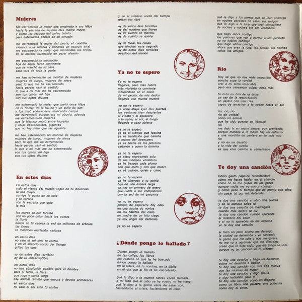 Silvio Rodríguez : Mujeres (LP, Album, Gat)