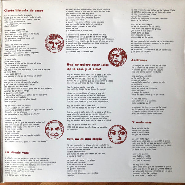 Silvio Rodríguez : Mujeres (LP, Album, Gat)