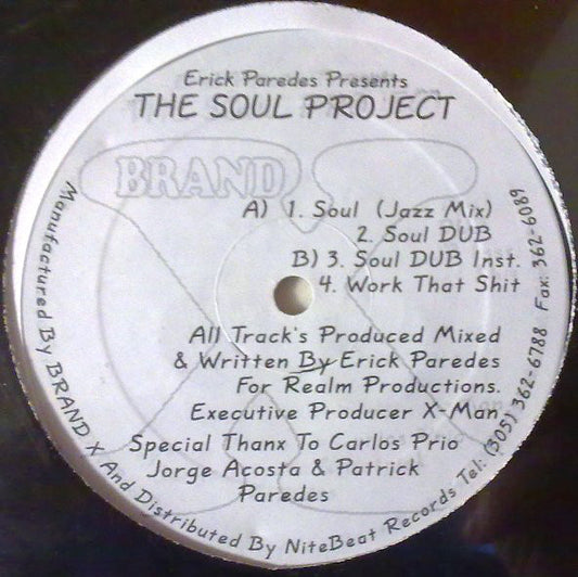 Erick Paredes : The Soul Project (12")