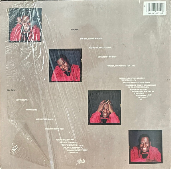Luther Vandross : Forever, For Always, For Love (LP, Album, Ter)