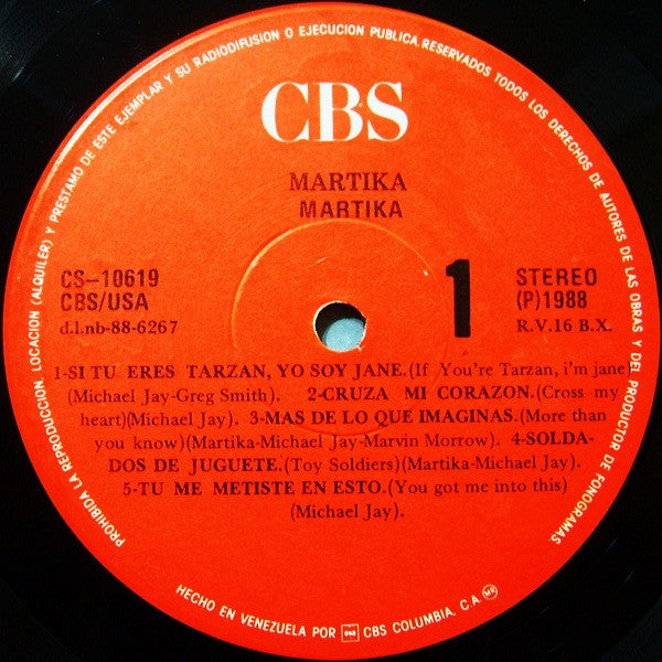 Martika : Martika (LP, Album)